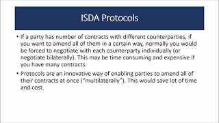 07 Derivative Documentation  ISDA Overview  ISDA Architecture  Part 6 [upl. by Lemrahs741]