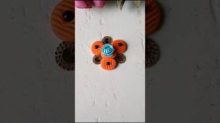 Very easy and creative dough pastry clay craft idea 🧡🫰🩵 shorts viralvideo trending youtubeshorts [upl. by Ansaev]