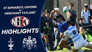 HIGHLIGHTS ST EDWARDS OXFORD vs MERCHANT TAYLORS  SCHOOLS RUGBY [upl. by Cloris916]