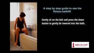 RelaxaBathlift – Bathlift for the Aged  Elderly  Gong Life Care Solutions [upl. by Novia]