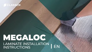 How to correctly install water resistant laminate flooring with megaloc aqua protect [upl. by Cathee]