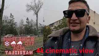 Tajikistan 2024 A Cinematic View of the First Snowfall 4K [upl. by Eilrahs34]