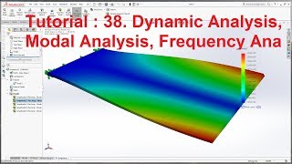 Whats New in SOLIDWORKS 2017 Tutorial  Frequency Modal Dynamic Analysis  SOLIDWORKS 2018 [upl. by Ridley76]