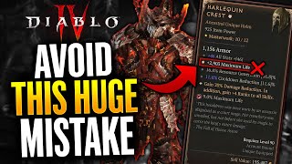 Diablo 4  5 HUGE Endgame MISTAKES to AVOID After Patch Diablo 4 Tips amp Tricks [upl. by Llenrev]