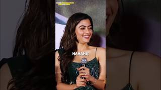 Allu Arjun🥵 Ko Remake se Dar Lagta Hai  Rashmika Laughing On Allu Arjun Speech😄  Interview [upl. by Janetta624]