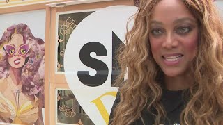 Tyra Banks opens popup ice cream shop in DC [upl. by Awhsoj]