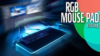 VicTsing RGB Gaming Mouse Pad Review [upl. by Julio805]