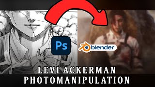 Levi Ackerman Photo Manipulation SPEED ART [upl. by Jaehne]