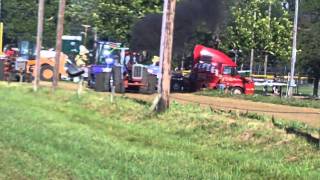 Farmall 1206 9700lb 3000 RPM pulling tractor [upl. by Linnell284]