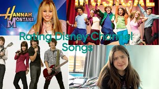 Rating Disney Channel Songs [upl. by Ielirol42]