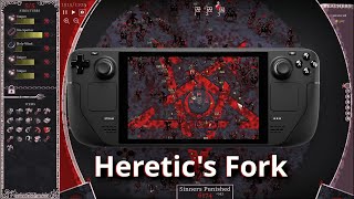 Heretics Fork is NUTS tower defense and deckbuilding Steam Deck [upl. by Kehoe]