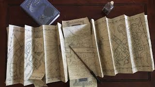 DIY Marauders Map  FULL SIZE Replica [upl. by Eycal]