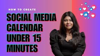 Create Social Media Content Calendar in 15 Minutes with AI [upl. by Nnylassej93]