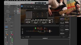 Amplitube 5 Bass Demo Chris Squire tone from scratch [upl. by Einahpet]