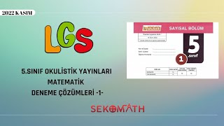 5Sınıf Okulistik Matematik Deneme Çözümleri 1 2022 [upl. by Alyda]