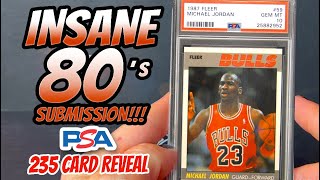 THERE IS HOPE in subbing 80s CARDS 235 CARD PSA REVEAL INSANE RESULTS [upl. by Cleres]