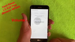 Hard Reset LG K20 Plus MP260  Restauración de Fábrica LG K20 Plus Metro PCs [upl. by Aidnahs]