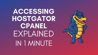 How To Access HostGator cPanel 2024 [upl. by Zurkow]