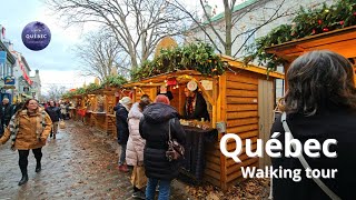 4K 🇨🇦 Marché de Noël Allemand🎄 The German Christmas Market  Quebec Walking Tour November 2024 [upl. by Mycah61]