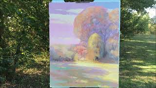 colour study elementary landscape demonstration sixth session [upl. by Francyne]