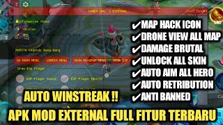 CHEAT ML TERBARU 2024  MOD MENU UNLOCK ALL SKIN NO KEY MOBILE LEGENDS [upl. by Sproul]