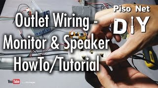 Pisonet DIY Outlet Wiring Power Cutoff for Monitor and Speaker Tutorial Tagalog [upl. by Tilford939]