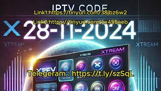 Free IPTV Code Xtream Code 2024 2025  28112024 [upl. by Naesar327]