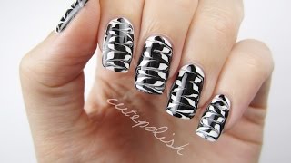 Melted Monochrome Nail Art [upl. by Clark997]