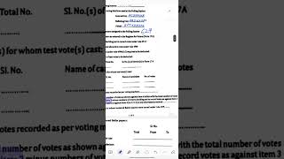 Filling of Form 17C documentation on poll day part3 [upl. by Cole]