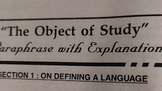 The Object of study  Ferdinand de Saussure Structuralist Literary theory shorts [upl. by Leesen]