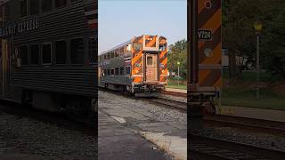 VRE Gallery IV Cab Car V724 Arrives at Alexandria With a Friendly Wave from the Engineer shorts [upl. by Alper212]