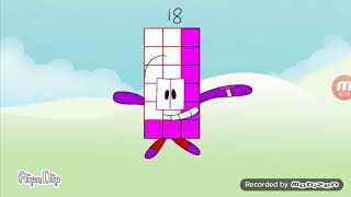 Numberblock 18 does the Loser Dance but the music is the correct music [upl. by Boesch]