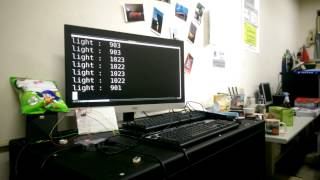 Raspberry Pi with MCP3008 ADC 2 [upl. by Nylecaj]