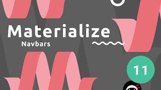 Materialize Tutorial 11  Navbars desktop amp mobile [upl. by Eleinad]