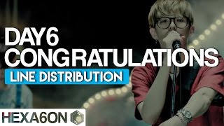 DAY6  Congratulations Line Distribution Color Coded [upl. by Marni]