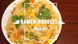 Veg Ramen Noodles  Indian Style Brown rice Ramen Noodles  Healthy Ramen Noodles [upl. by Peih]