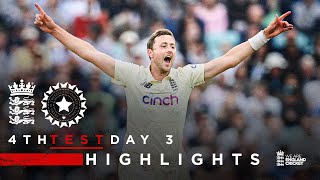 Rohit Shines for India  England v India  Day 3 Highlights  4th LV Insurance Test 2021 [upl. by Aihsena]