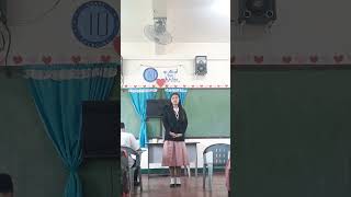 Prepared Speech  Tricia Mae  English 10 [upl. by Adniles]