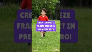 Create Freeze Frame Effect in Premiere Pro shortvideo shorts short [upl. by Josey]