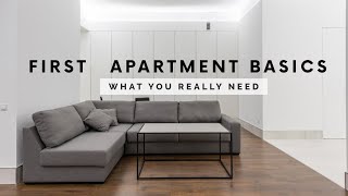 FIRST APARTMENT BASICS  What you really need Part 1 [upl. by Goldie]