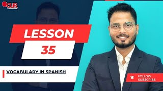 Lesson35Learn new vocabulary in Spanish through Hindi [upl. by Millwater]