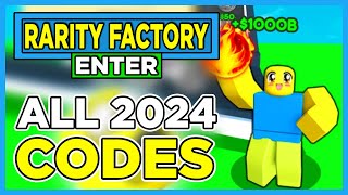 NEW CODES FOR RARITY FACTORY TYCOON ON ROBLOX [upl. by Ennirac]