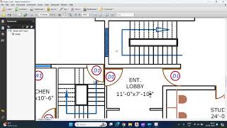 Simple UType Staircase Top View on AutoCAD [upl. by Inal]