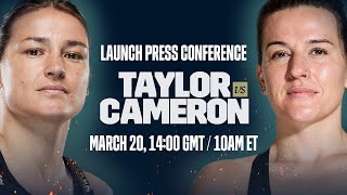 Katie Taylor vs Chantelle Cameron Launch Press Conference [upl. by Ahsikahs]