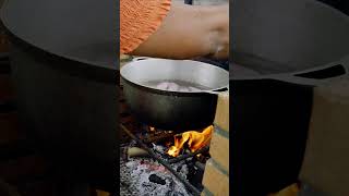 Étape 15  Allumer le feu pour un rougail saucisse authentique 🔥 [upl. by Archie]