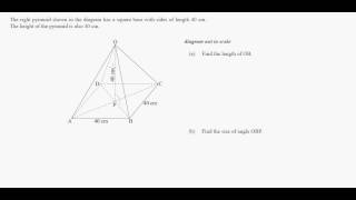 IB Math Studies 3D Trigonometry [upl. by Eerb]