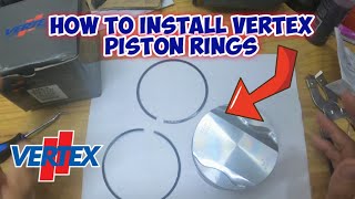 How TO install VERTEX piston RINGS [upl. by Hayton304]