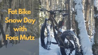 Fat Bike Play on Snowcovered Ice  Foes Mutz [upl. by Nolos544]