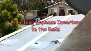 Enphase Microinverter and Iron Ridge Rail Solar Installation DIY from YouTube [upl. by Yelnikcm429]