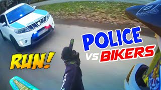 Police VS Bikers Cops Chases Motorcycle  Best Compilation 2024 [upl. by Eberto587]